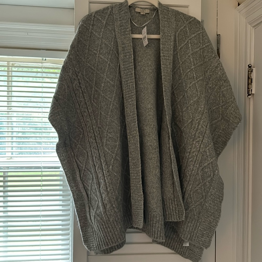 Loft  poncho style sweater.